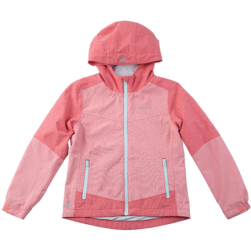 探路者（TOREAD）童装户外女童防水休闲运动透湿防风连帽冲锋衣QABG84050