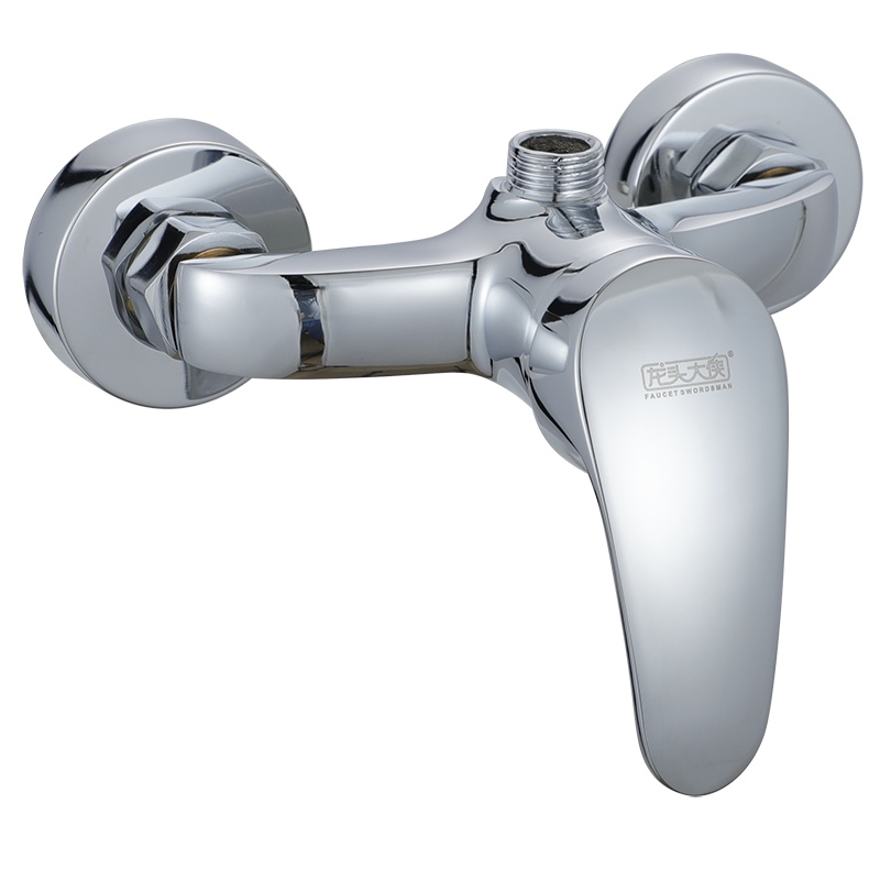 13.5cm单把淋浴花洒冷热浴缸龙头 软管式淋浴花洒水龙头