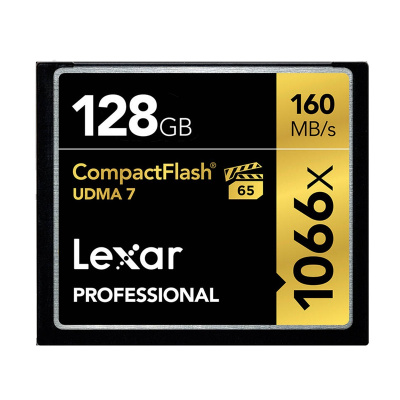 雷克沙(Lexar)128GB CF卡 1066X 读160MB/s写155MB/s单反相机内存卡存储卡