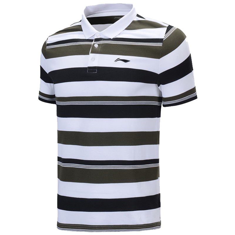 李宁男子透气短袖POLO衫夏季款式运动时尚棉质透气运动半袖APLP143