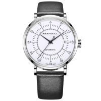 海鸥手表(SEAGULL)男士自动机械表防水简约潮流皮带腕表星海罗盘819.17.6045