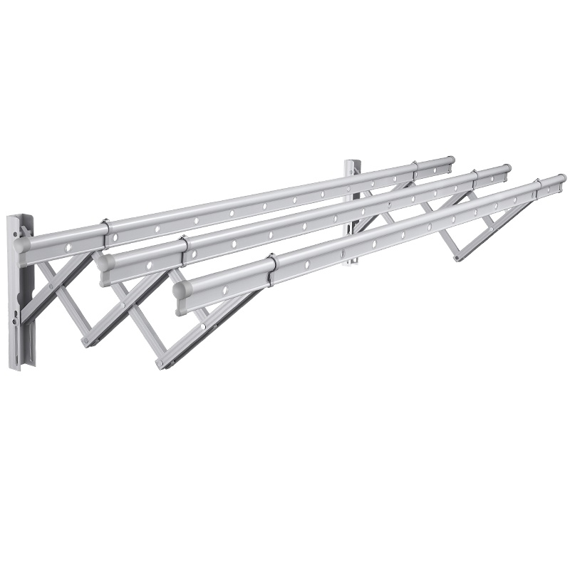 卡贝 阳台窗外伸缩晾衣架户外推拉晒衣架折叠晾衣杆室外凉衣架晒架