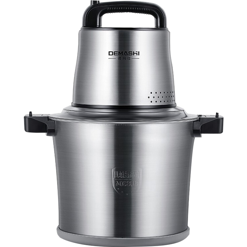 德玛仕(DEMASHI)绞肉机 家用商用电动不锈钢大功率绞馅机 碎肉打肉料理机JR100A(10升容量)