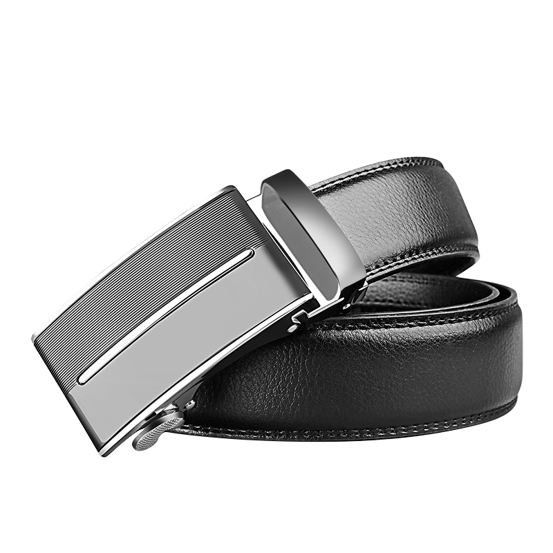 青年扣头皮带头自动扣皮带扣男士休闲男裤腰带软面品牌男士商务皮带男款男裤带腰带