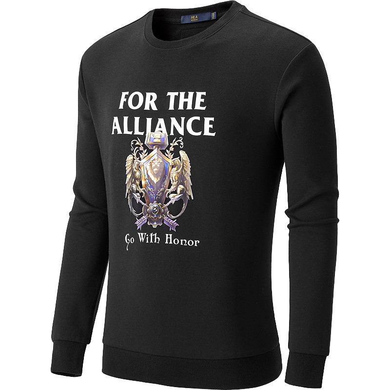 HLA海澜之家暴雪娱乐合作系列2019秋季魔兽为了联盟卫衣男HNZWJ3R231A