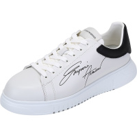 Emporio Armani阿玛尼 男士牛皮革系带休闲运动鞋板鞋 X4X264 XM670