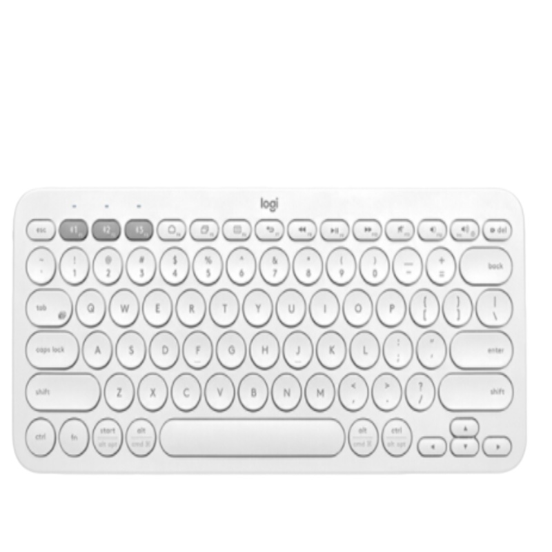 罗技(Logitech) K380 键盘 无线蓝牙键盘 办公键盘 女性 便携 超薄键盘 笔记本键盘 芍药白 限量版