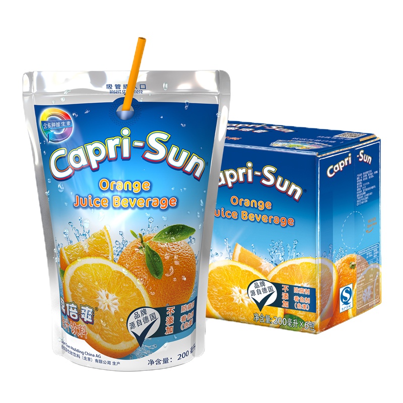 果倍爽橙汁饮料200ml*6包