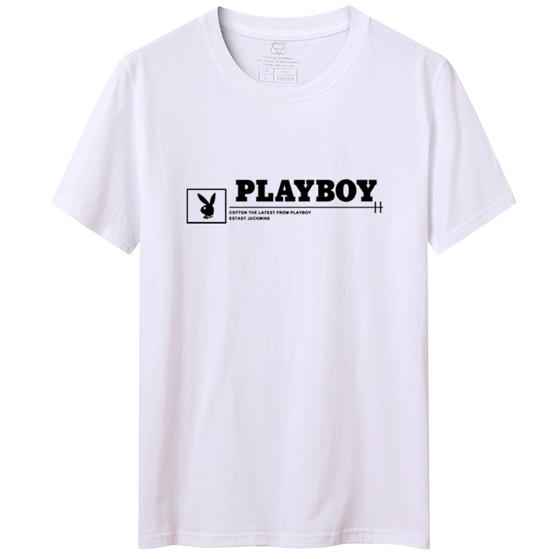 花花公子(PLAYBOY ICON)男士时尚休闲2020新款夏季短袖T恤