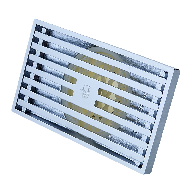 潜水艇(Submarine) TKC50-10 长方形淋浴地漏 全铜亮面