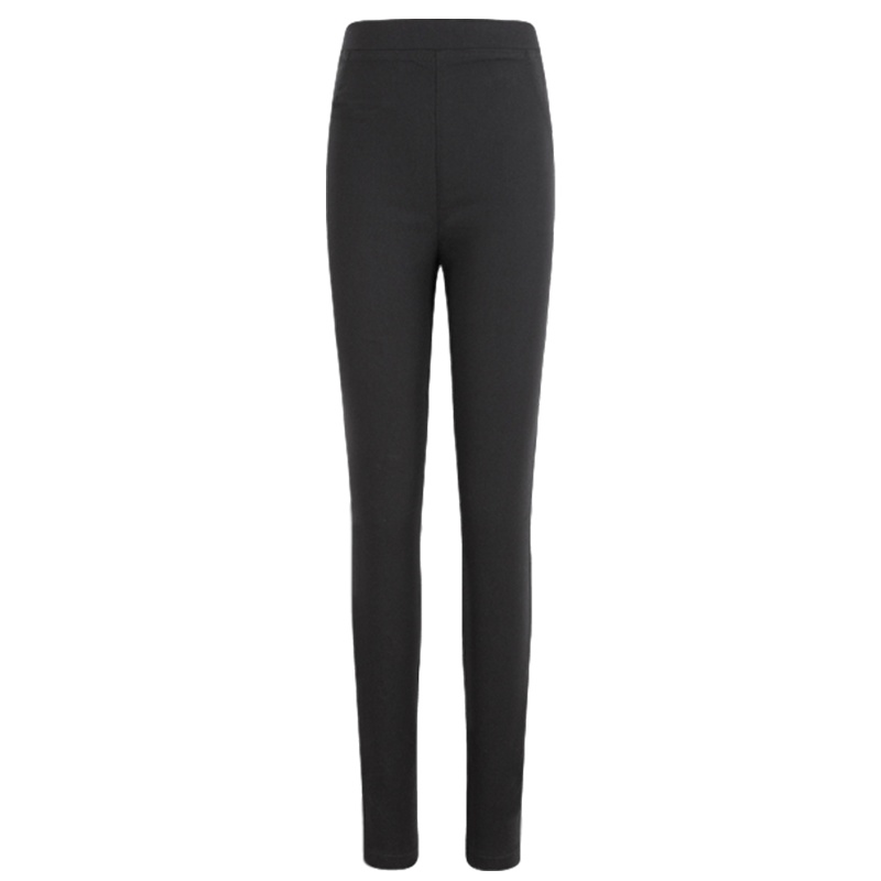 【福利款】拉夏贝尔纯色外穿打底裤女春装新款韩版学生百搭休闲修身显瘦中腰裤子