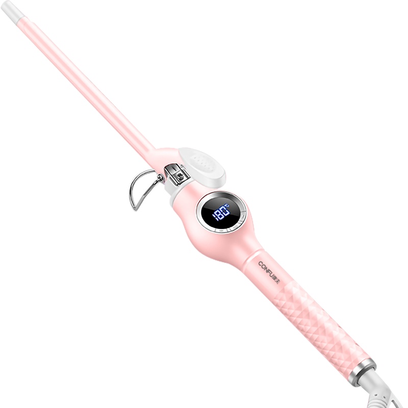 康夫(CONFU)美发器KF-532羊毛卷9mm多档温控调节陶瓷釉涂层男女不伤发LED数显卷发棒