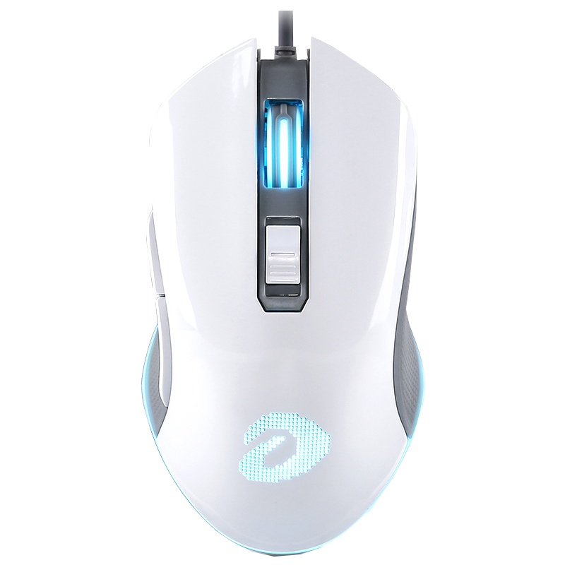 达尔优EM905 牧马人鼠标家用电脑台式游戏专用CF/LOL有线机械电竞 EM905 白色