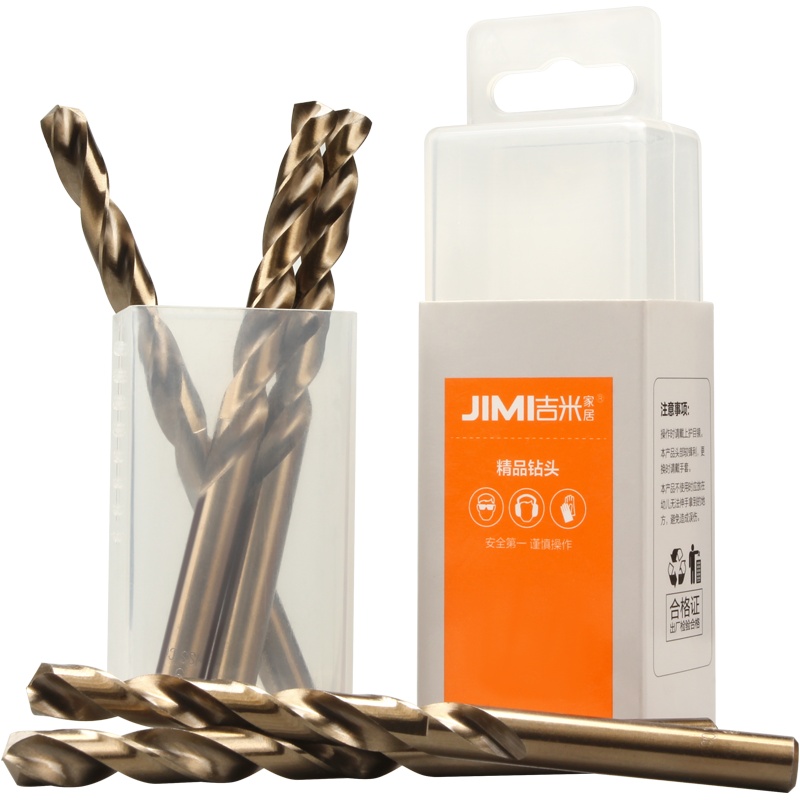 吉米家居 JM-G14210 含钴钻头手电钻冲击钻头金属不锈钢高速钢麻花钻电动工具配件10mm5支装