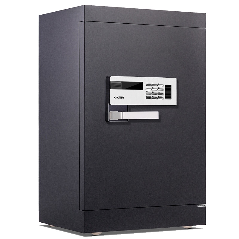 得力 4096保险箱 电子密码保管箱家用办公防盗入墙保险柜