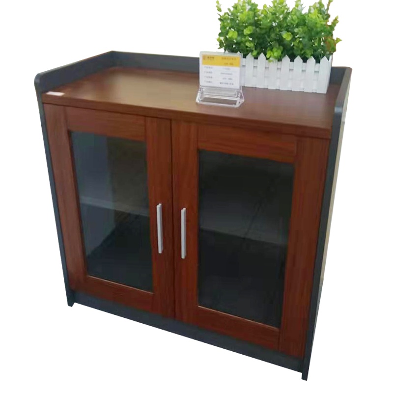 瑞丰杰-木质两门玻璃茶水柜800W*400D*800H