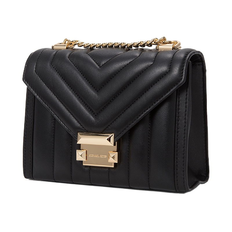 Michael Kors/迈克·科尔斯女士WHITNEY小号羊皮单肩包30F8GXIL1T黑色001