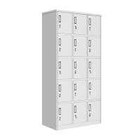 [红心家居]更衣柜员工柜储物柜铁皮柜存包柜金属鞋柜碗柜十五门更衣柜