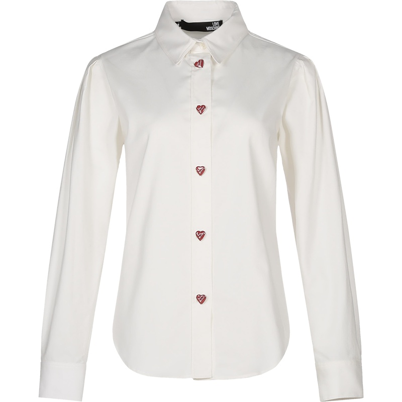 LOVE MOSCHINO 女士棉质长袖衬衫WCD89 00 S3509