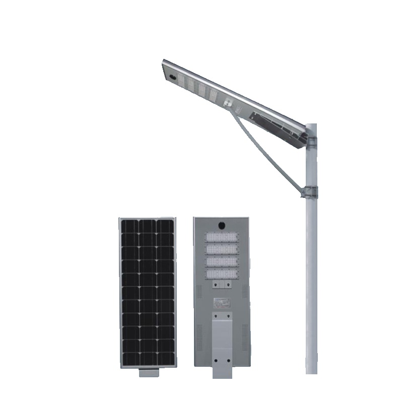 简工智能GL-16F 80W太阳能路灯(高配定制版,含灯杆、含安装)