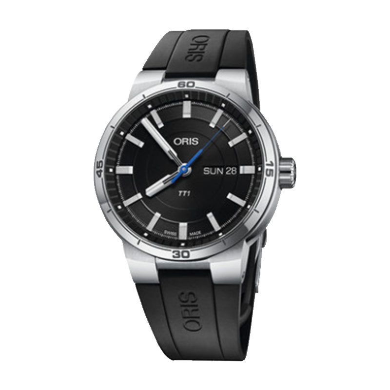 ORIS豪利时赛车运动系列TT1黑盘钢带星期日历自动机械腕表73577524154RS