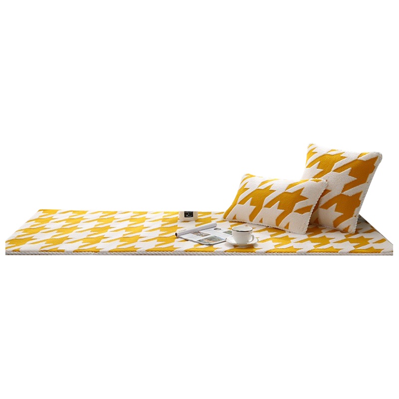 幸福派 北欧风飘窗垫窗台垫四季可用飘窗垫窗台垫加厚定制榻榻米垫阳台垫子阳台海绵坐垫子网红ins毛绒榻榻米垫