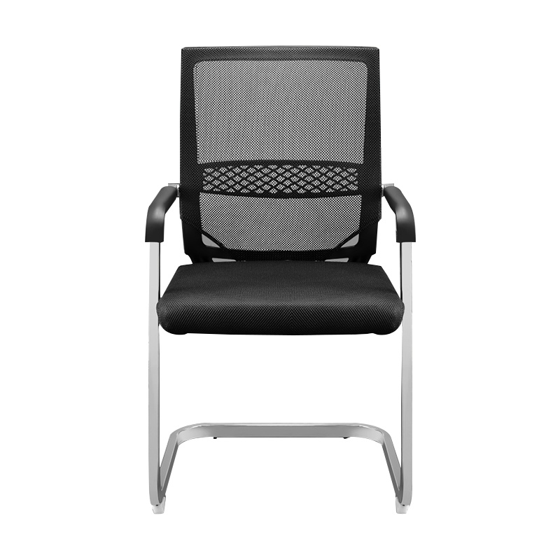 永格办公椅职员电脑椅会议椅子透气网布椅棋牌室麻将椅简约 弓形椅