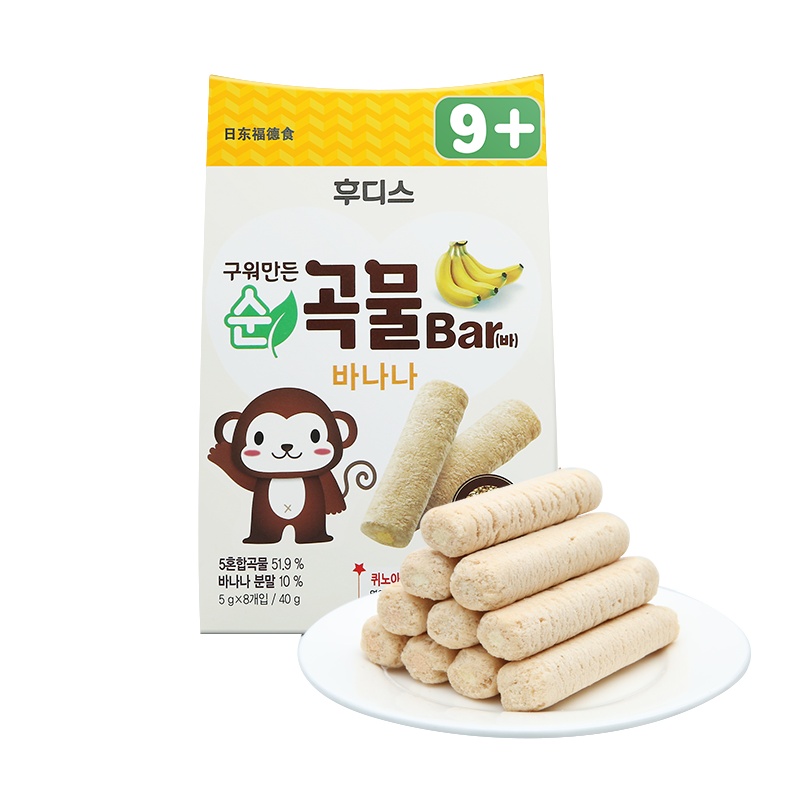 日东福德食谷物棒(香蕉味)40g 宝宝零食饼干 儿童零食
