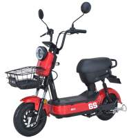 爱玛 (AIMA) 48V高速 电动轻便时尚摩托车 小木豆标准版 鎏金白/亚黑