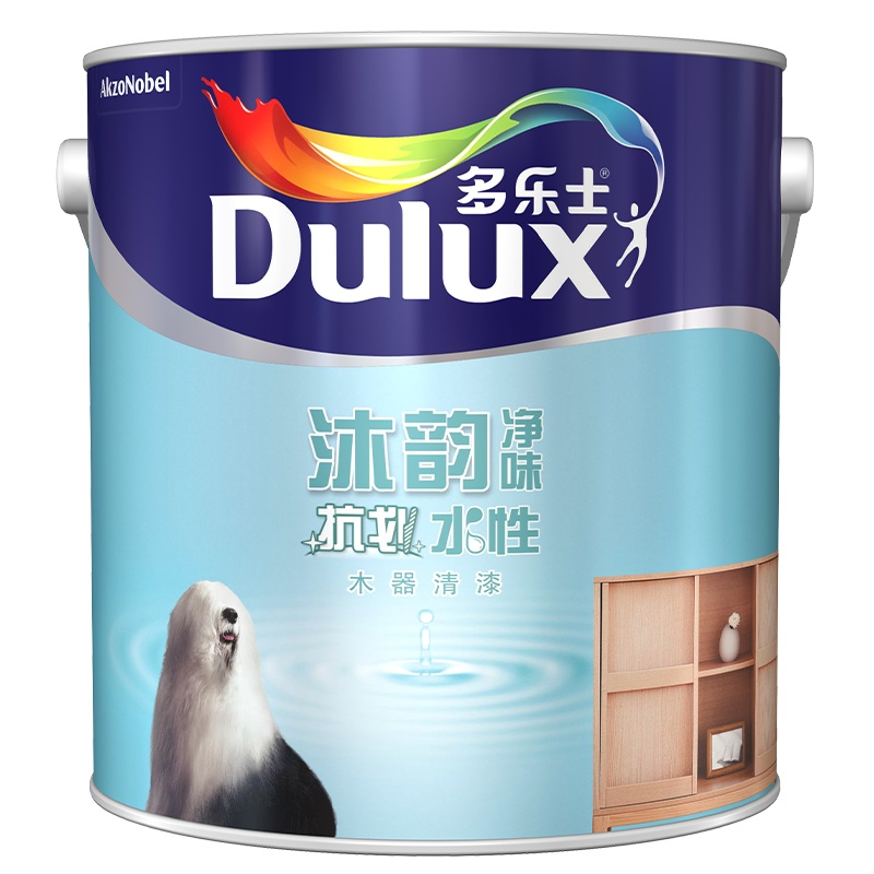 多乐士(dulux)沐韵净味抗划水性木器漆室内家具漆 家具翻新漆(清漆面漆)A7501 哑光2.5kg