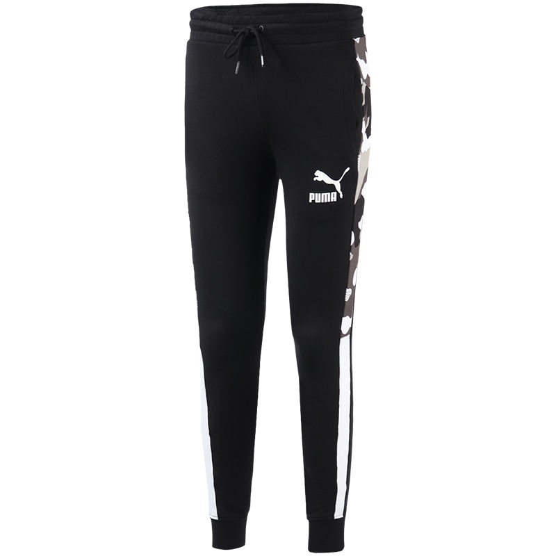 PUMA彪马男裤T7运动裤跑步卫裤针织长裤595964