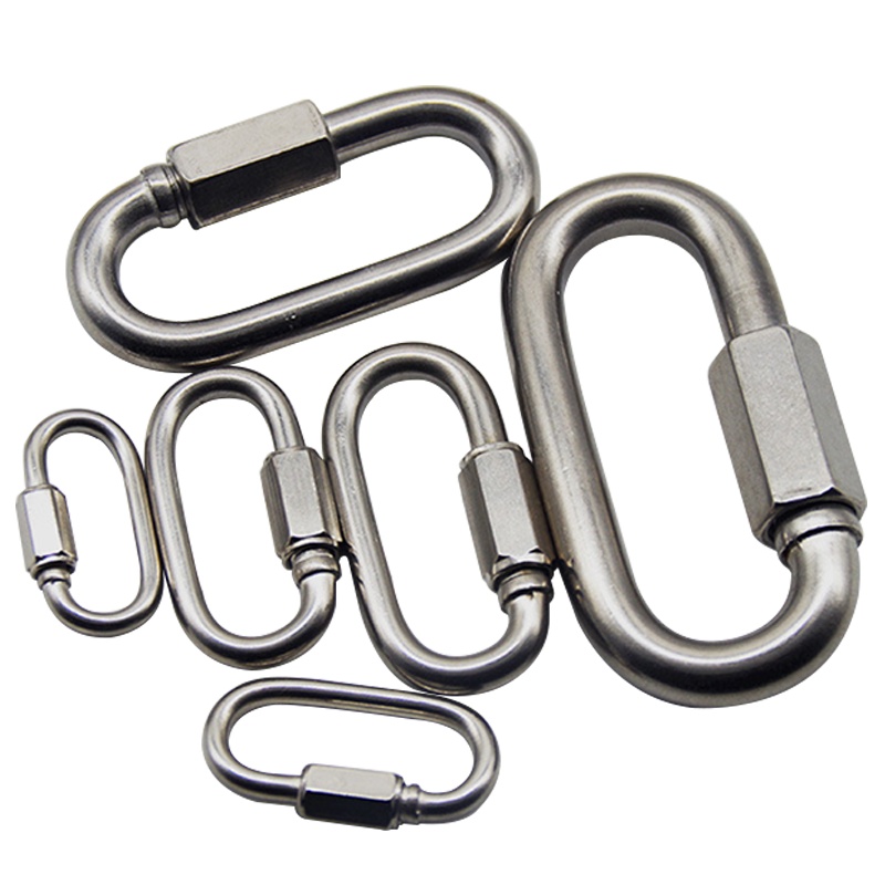 海斯迪克 HK-210 304不锈钢连接环 快速接环 链条接环 保险扣(带母)