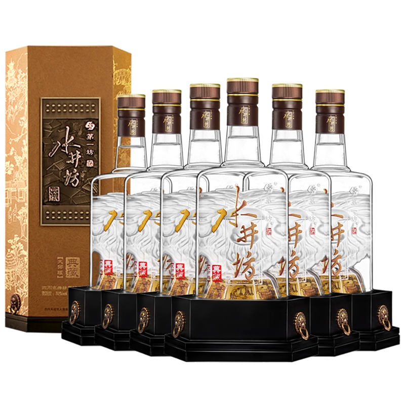 【官方旗舰店】水井坊 典藏大师版 浓香型白酒 52度 500mL 6瓶整箱装