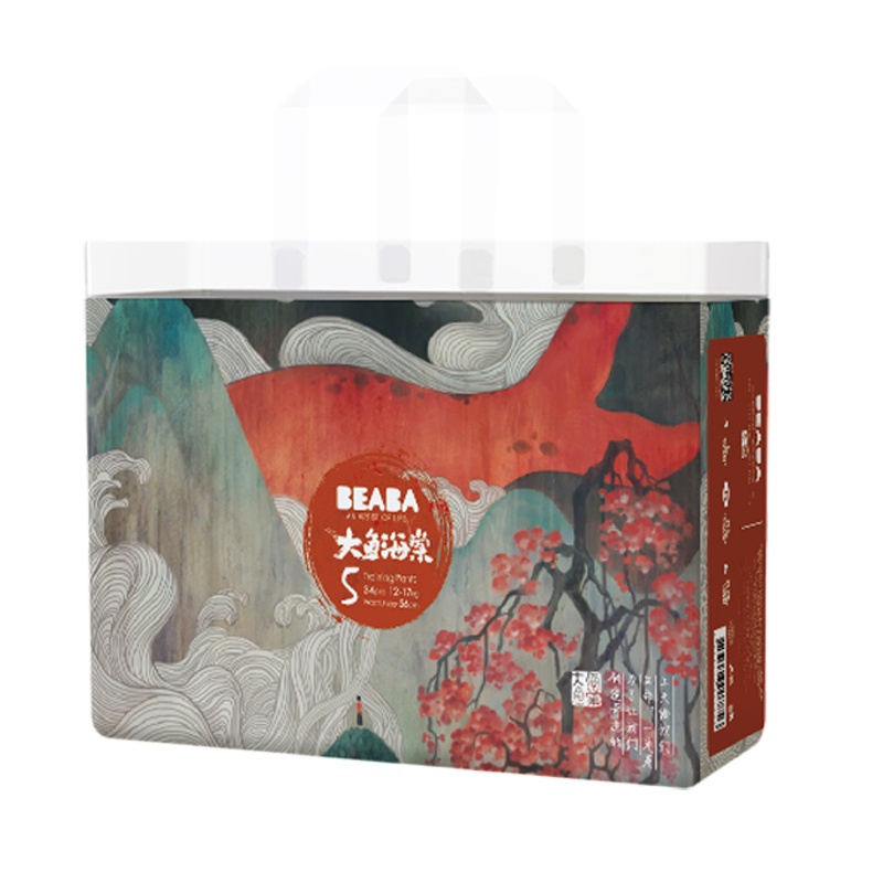 BEABA碧芭宝贝大鱼海棠婴儿拉拉裤【XL码】新生儿宝宝恒温尿不湿 XL34片 12-17kg