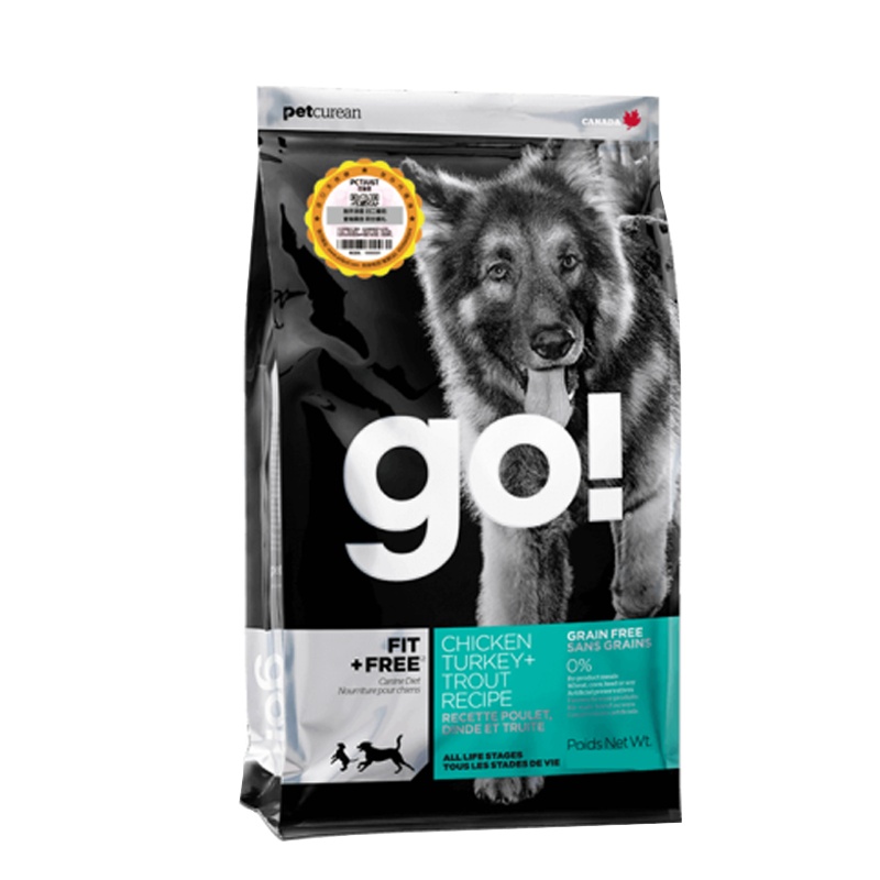 Petcurean Go!go狗粮25磅/11.3kg犬粮健康无限系列无谷七种肉全犬粮进口天然狗粮犬主粮