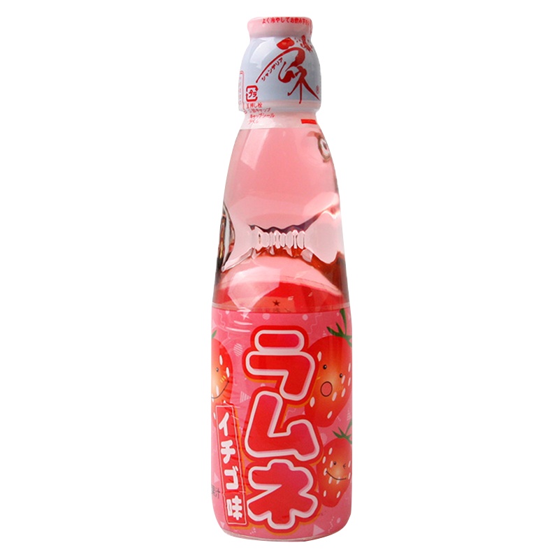日本进口 哈达 波子汽水草莓味碳酸饮料 200ml*5瓶