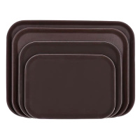 钢化防滑托盘 长方形托盘 家用茶盘 中号钢化托盘 36*46CM