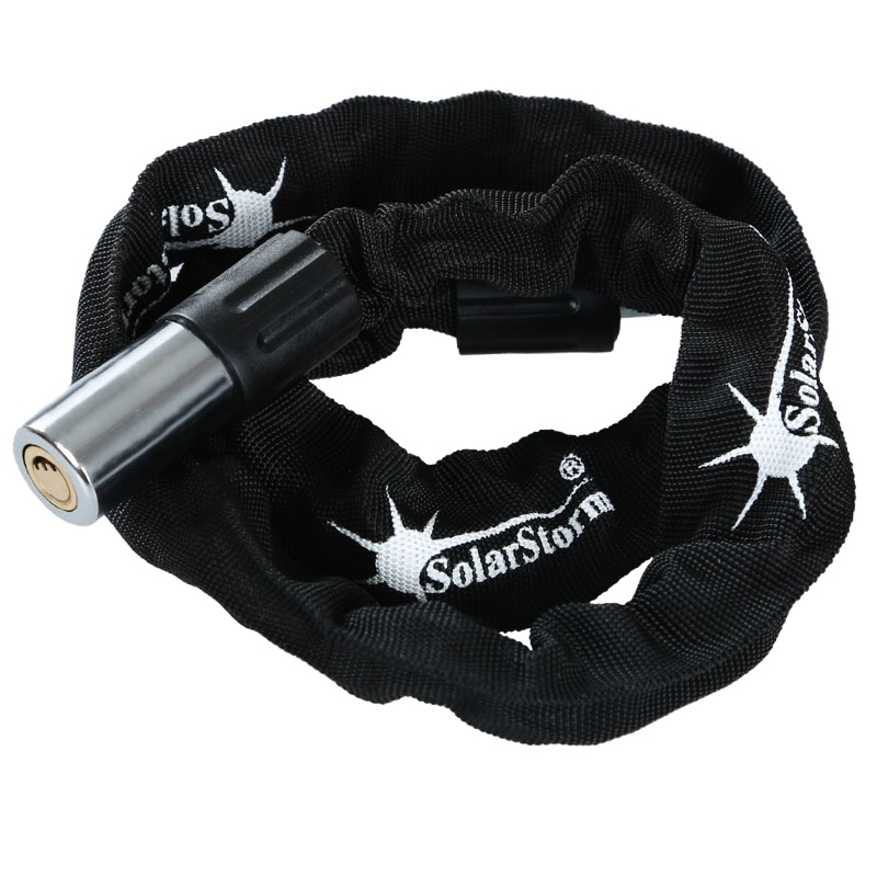 企购优品 自行车锁链条锁山地车锁摩托车电动车防盗锁通用单车锁骑行装备[一米款]