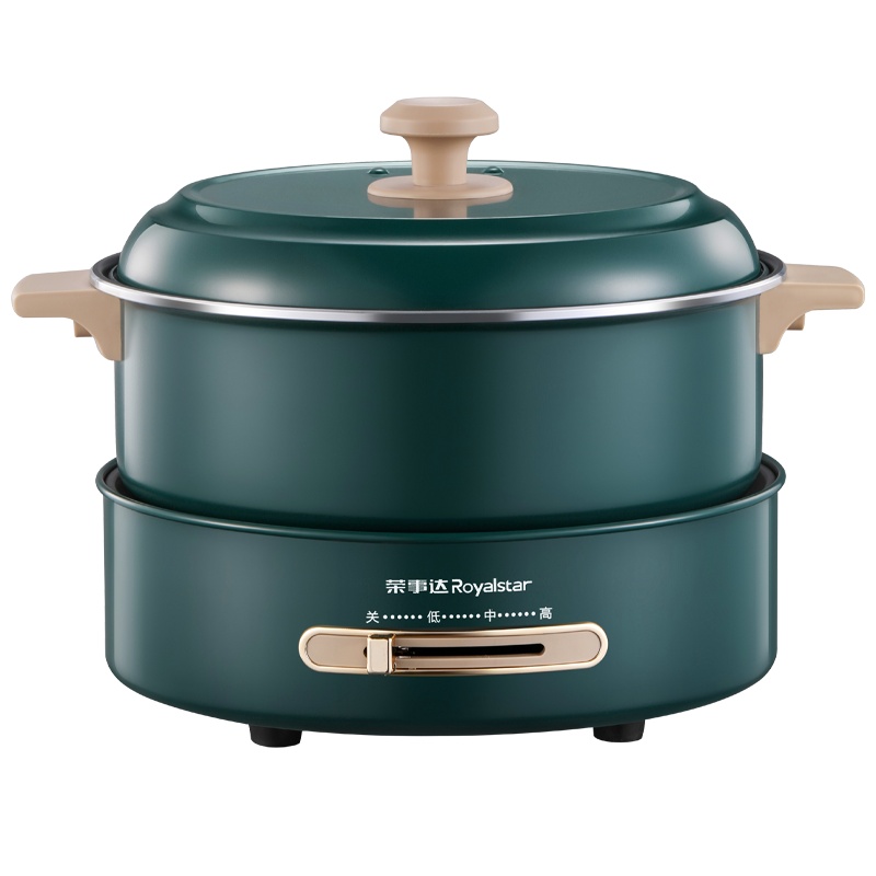 荣事达(Royalstar)RHG-B50A6电火锅国潮火锅多功能电煮电炖电热锅家用多用途5L大容量煎烤电炒锅分体不粘锅