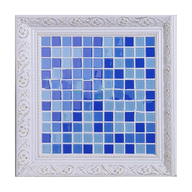 水晶马赛克瓷砖玻璃自粘 蓝天生玉 水晶款 30×30 15张装