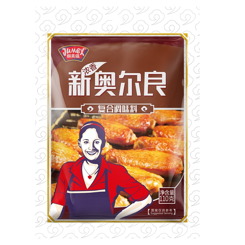 极美滋新奥尔良复合调味料110g浓香口味烤翅腌料家用烧烤调料烤肉调味料