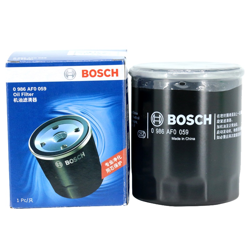 博世(BOSCH)机油滤清器0986AF0059(标致4008三菱蓝瑟劲炫欧蓝德帕杰罗比亚迪F3/哈弗/奇瑞)