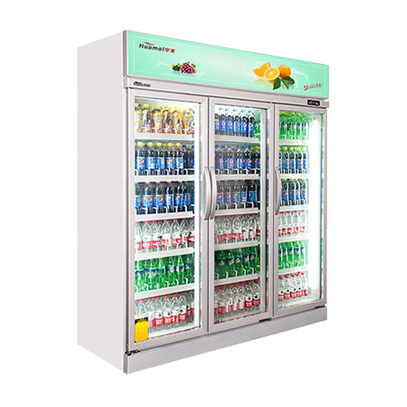 华美(Huamei)LC-1890F冷藏风冷饮料柜 商超展示柜商用立式冰柜冷柜冰吧展示柜超市冰箱冷柜