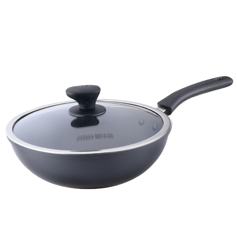 爱仕达 炒锅不粘锅28cm不沾少油烟炒菜锅具小/电磁炉明火通用GT8328E