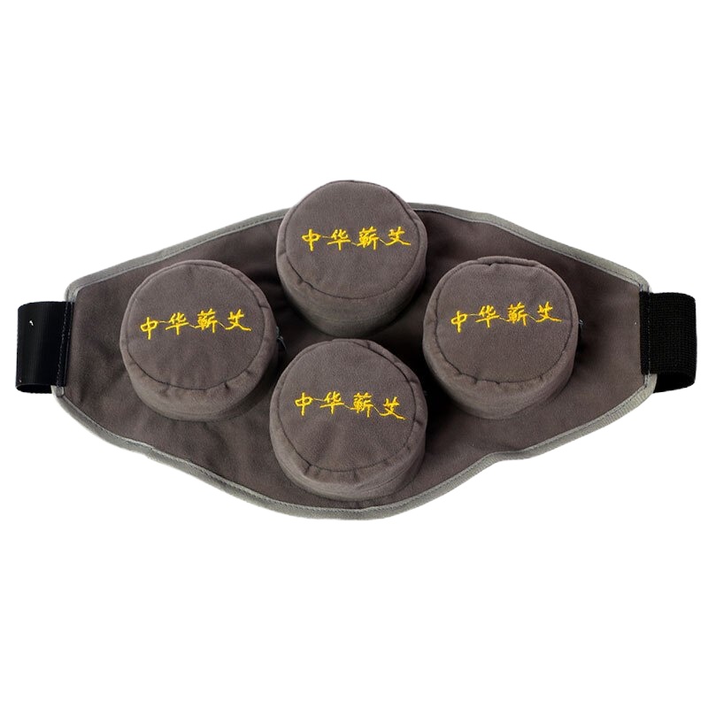 卜吻中医保健 艾灸盒 随身灸 艾灸无烟包纯铜 艾灸仪器家用艾条艾柱 颈椎艾灸盒 四联无烟包+艾柱1盒54柱