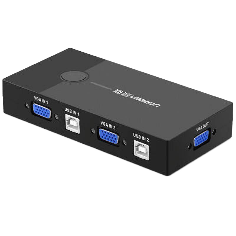 绿联30357 KVM切换器 VGA视频切屏器