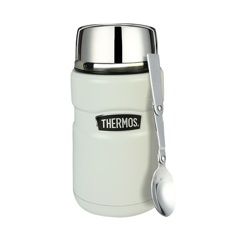 【海外直采 原装正品】THERMOS膳魔师通用304不锈钢真空保温杯焖烧罐SK-3020-WH 710ml 白色