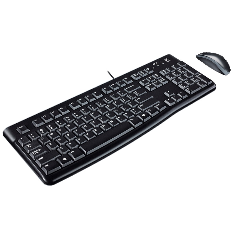 罗技(Logitech)有线键鼠套装MK120 一套装(3套起发)