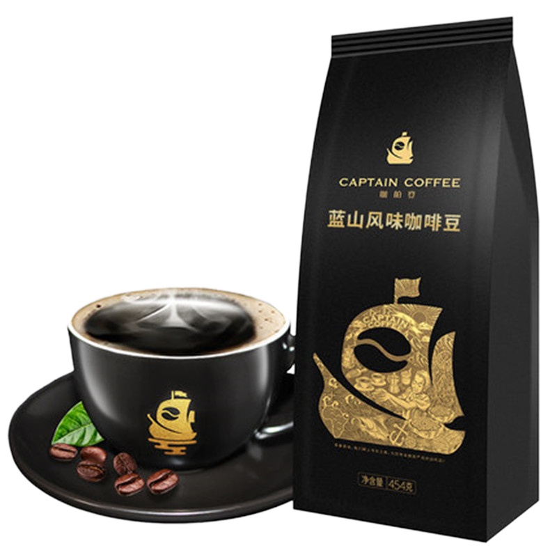 咖啡豆 蓝山咖啡咖舶登蓝山风味454g新鲜烘焙现磨