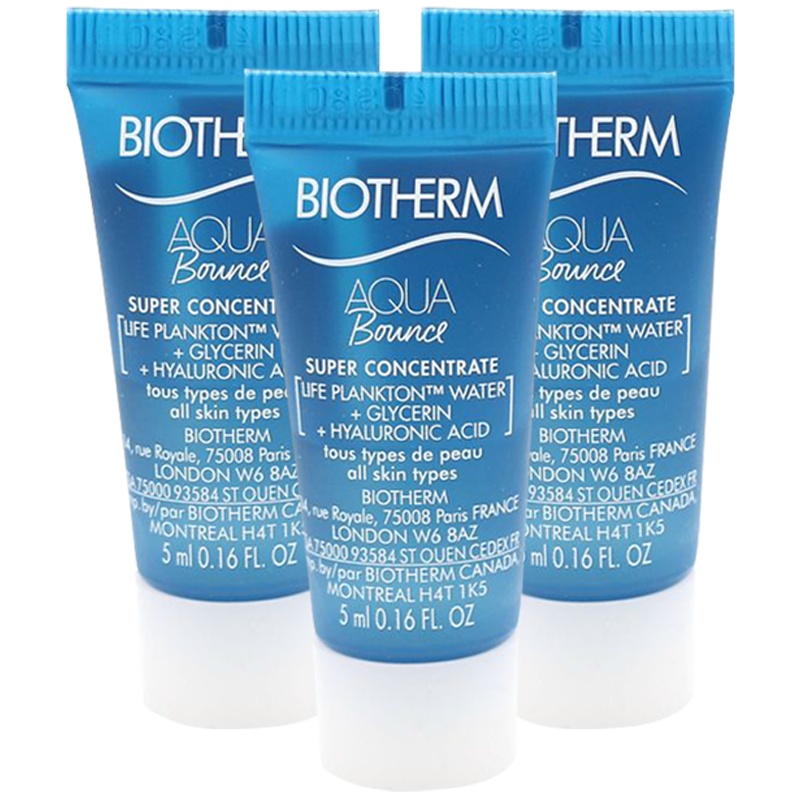 [国内专柜版中小样]碧欧泉(BIOTHERM)青春水漾弹润精华液5ml*3